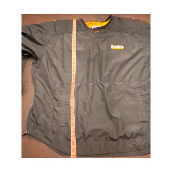 Nike NFL Pro Pittsburgh Steelers Windbreaker Pullover Jacket Black Gold Mens XXL - Picture 9 of 10